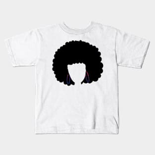 Bisexual Flag Afro Kids T-Shirt